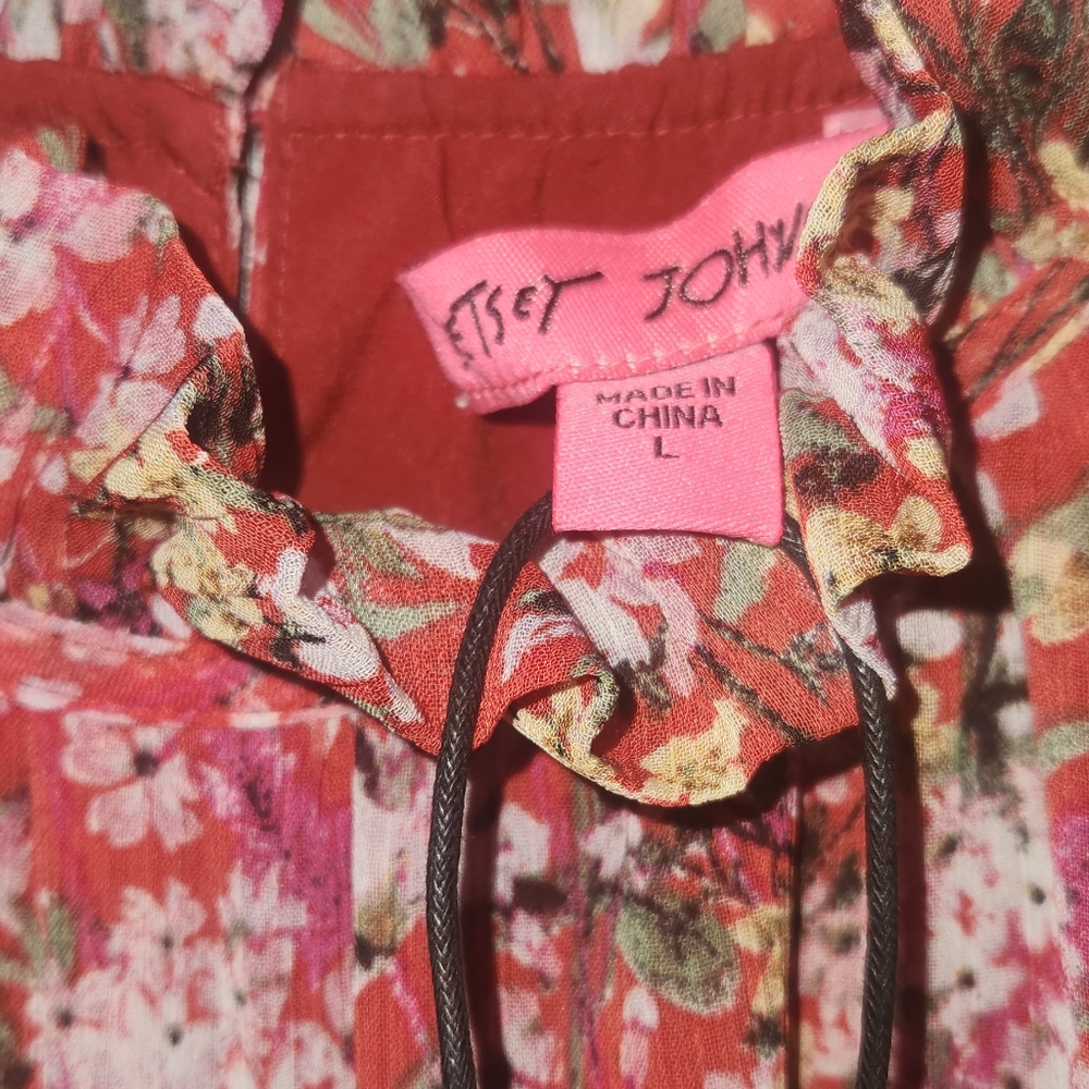 Sz L jumpsuit Betsey Johnson